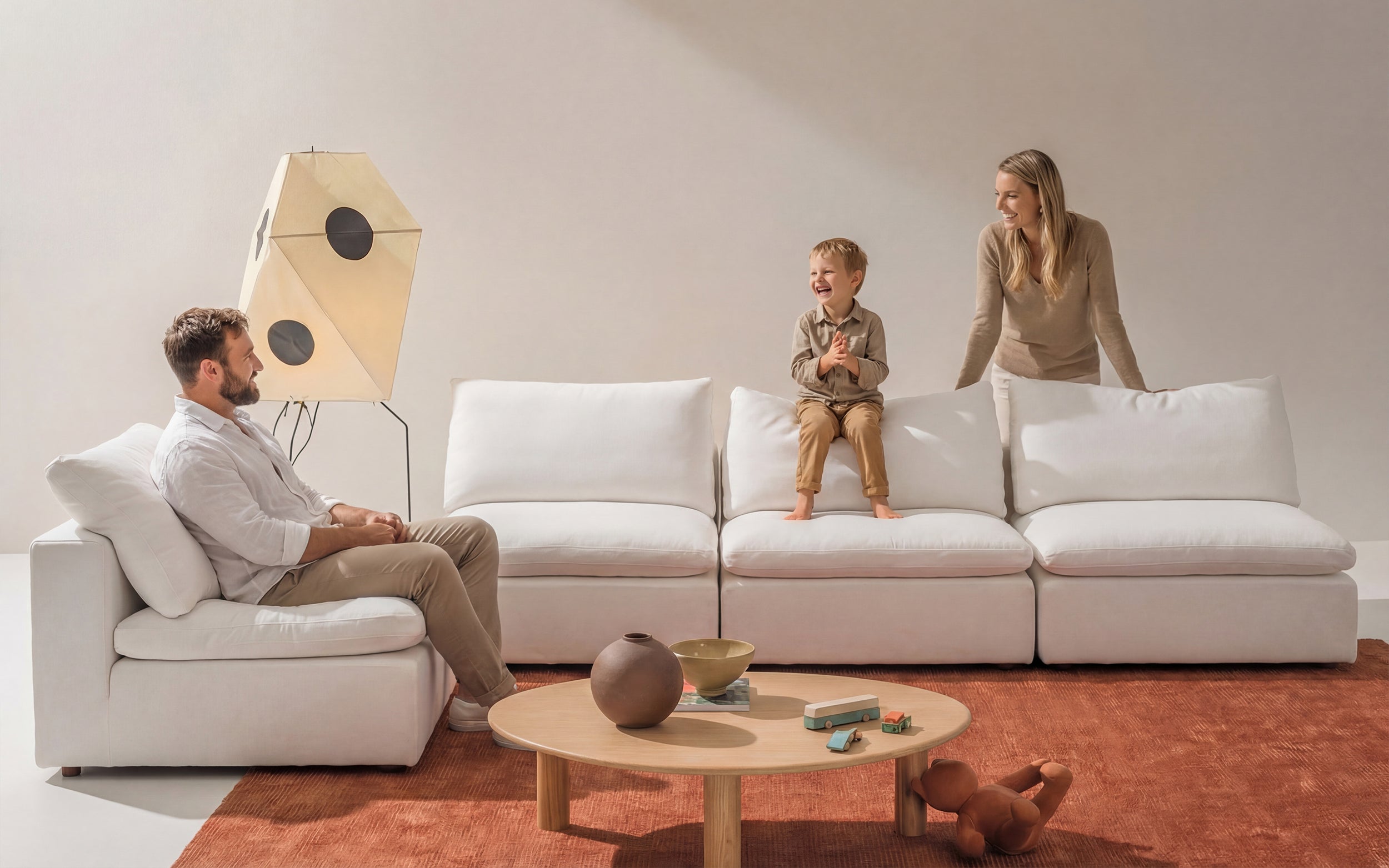 Cloud Couch Luxe 3-Seater Modular | White