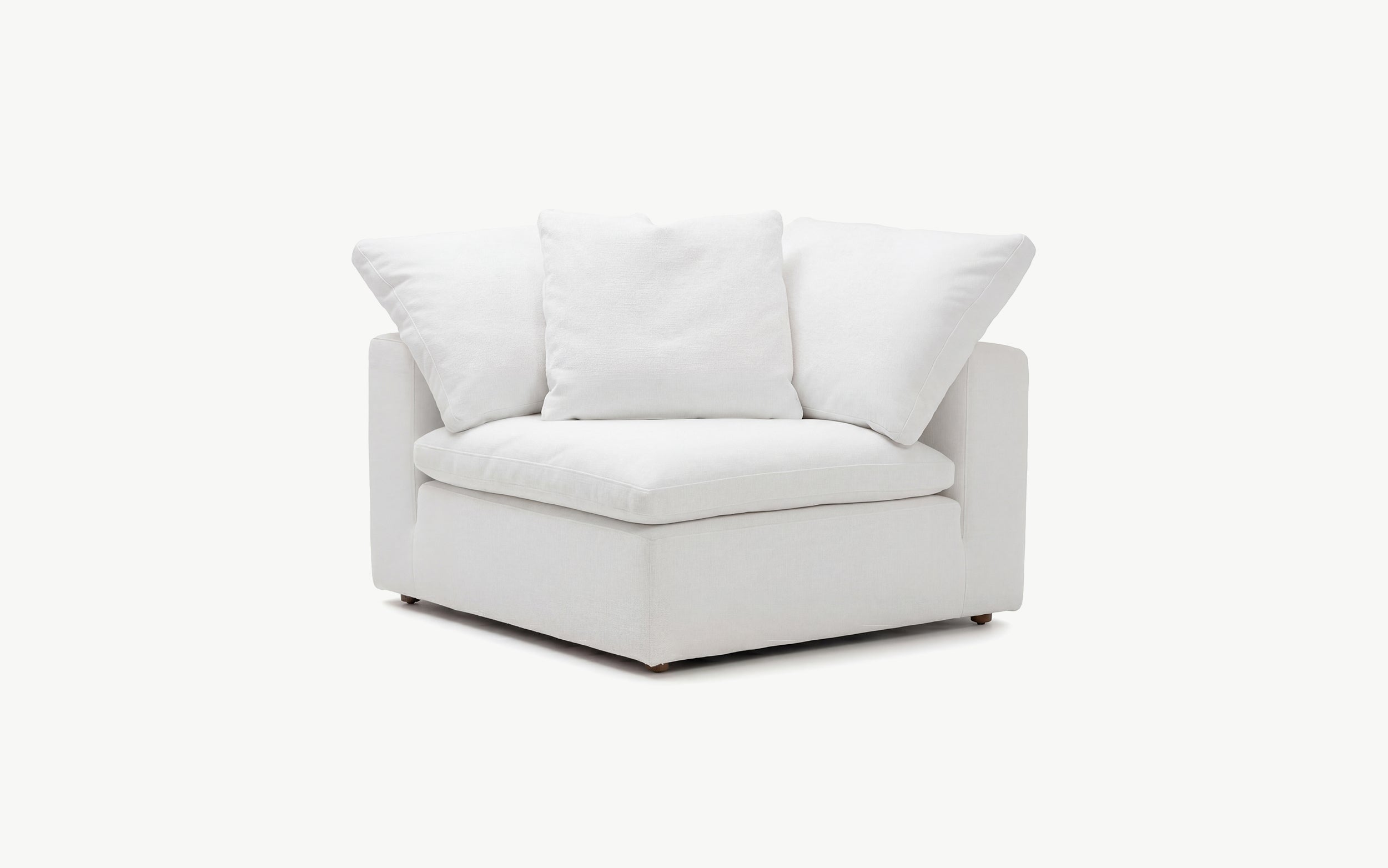 Cloud Couch Luxe Corner Modular Seater | White