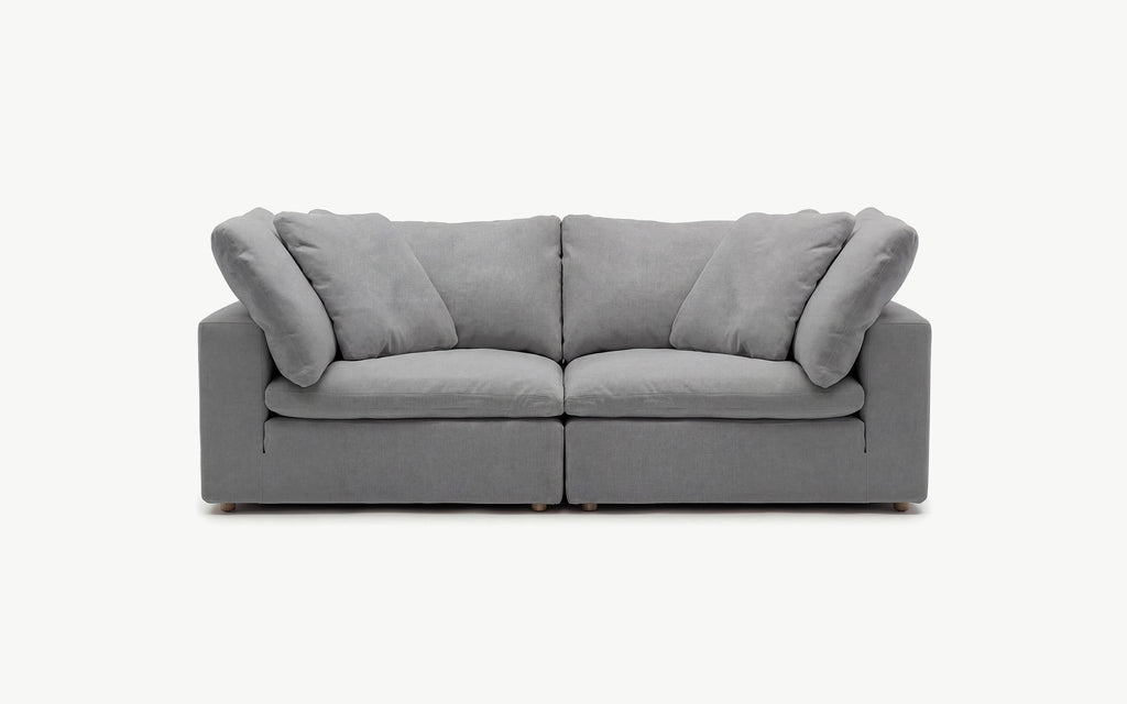 Cloud Couch Luxe 2-Seater Modular Loveseat | Gray