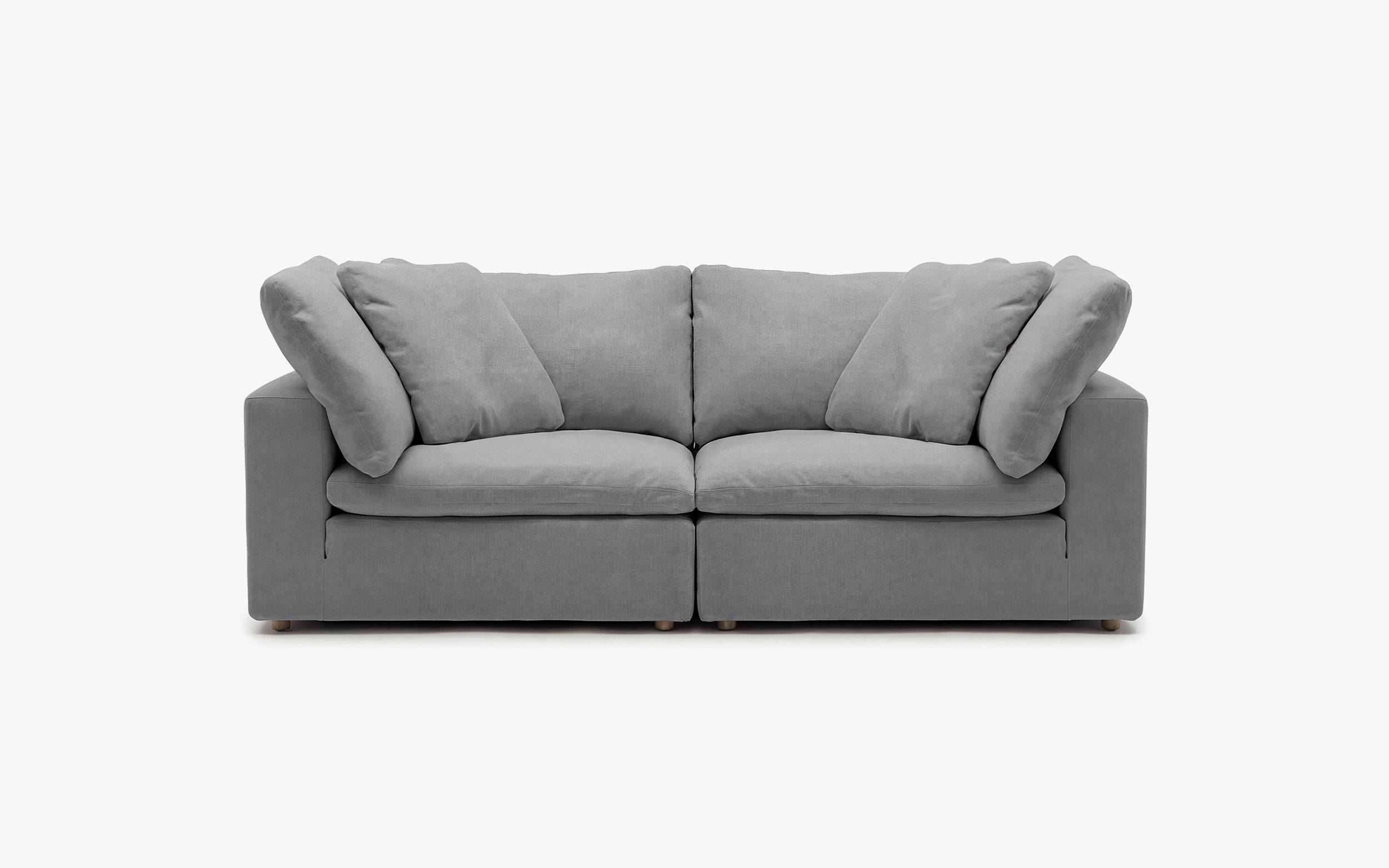 Cloud Couch Luxe 2-Seater Modular Loveseat | Gray