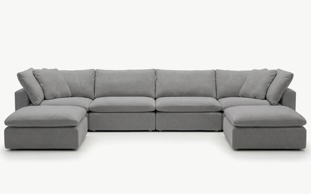 Cloud Couch Luxe 6-Seater Modular Sectional | Gray