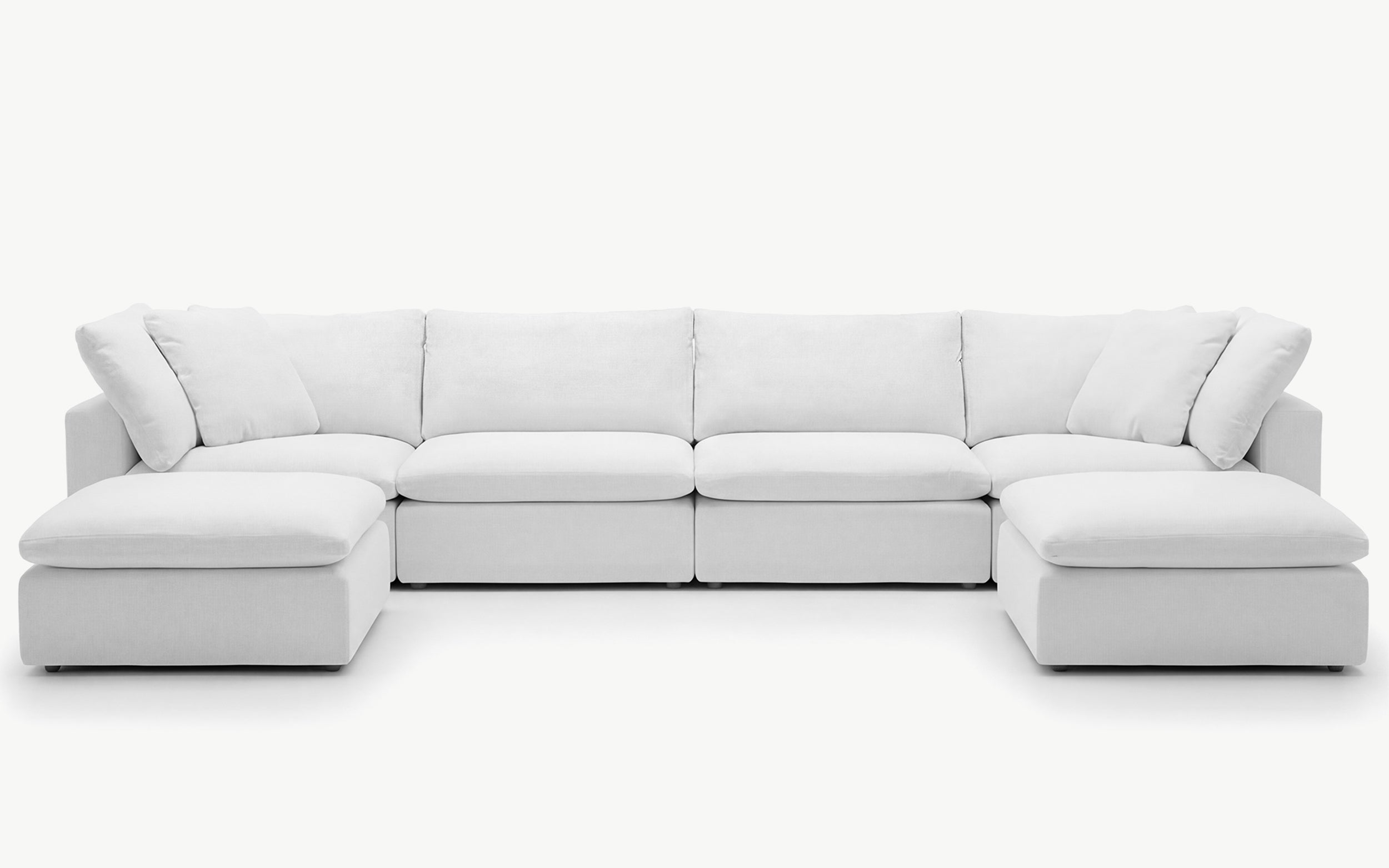 Cloud Couch Luxe 6-Seater Modular Sectional | White