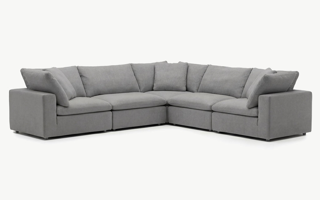 Cloud Couch Luxe 5-Seater Modular Corner Sectional | Gray