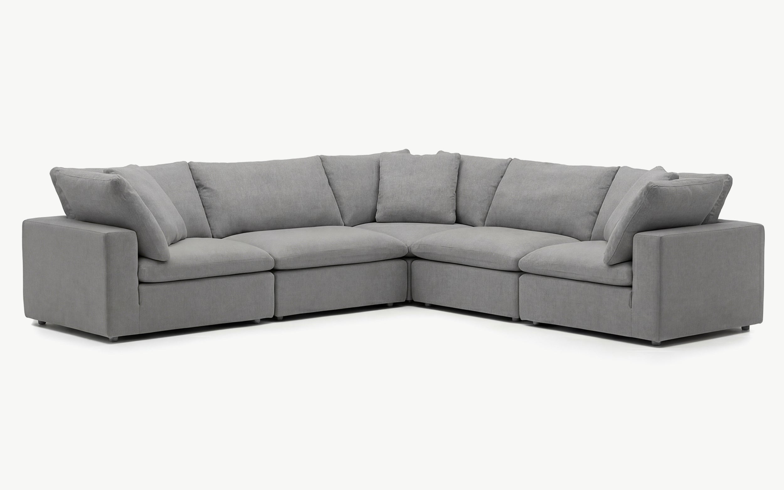 Cloud Couch Luxe 5-Seater Modular Corner Sectional | Gray