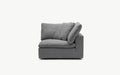 Cloud Couch Luxe Left Armrest Modular Seater | Gray