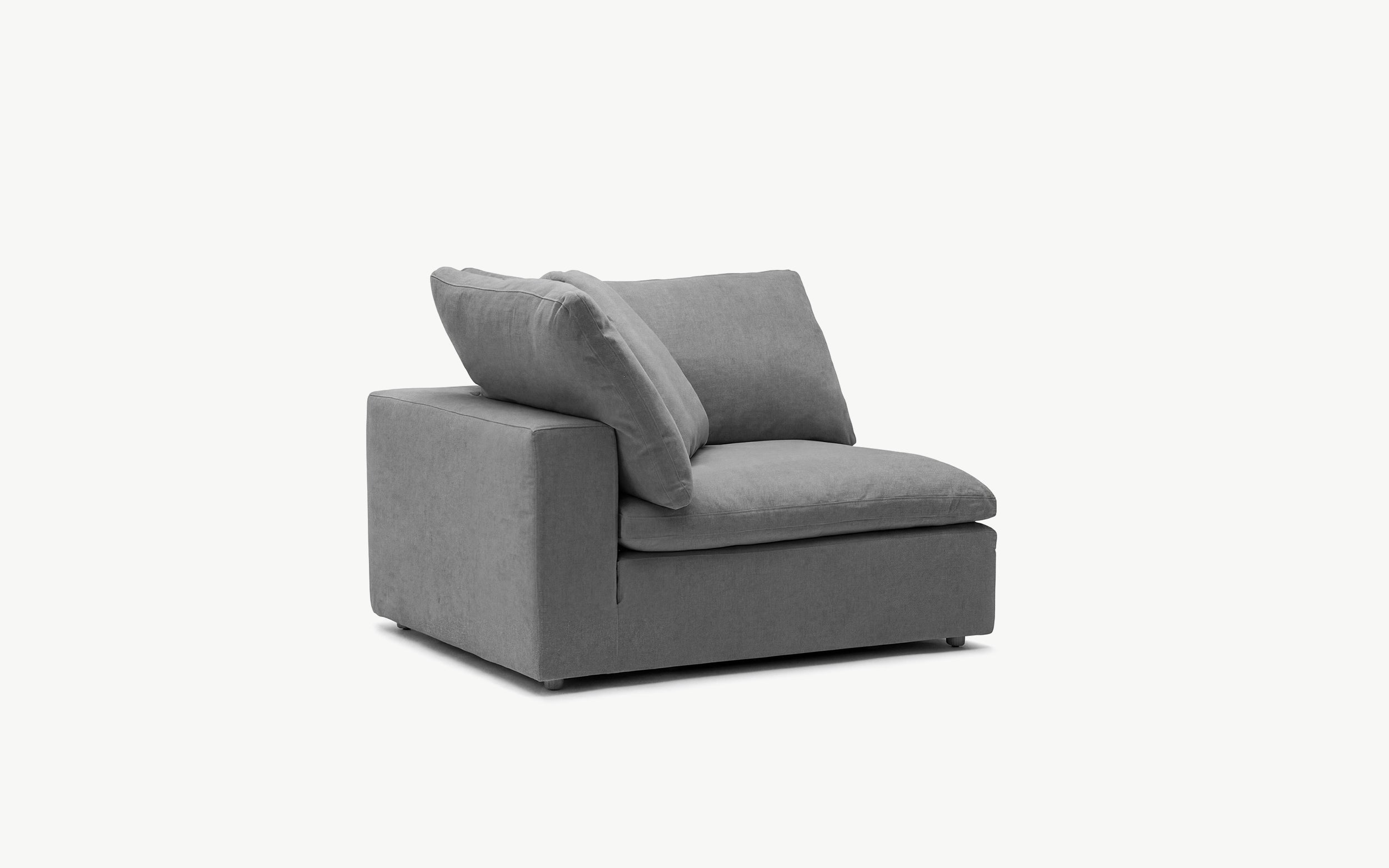 Cloud Couch Luxe 2-Seater Modular Loveseat | Gray