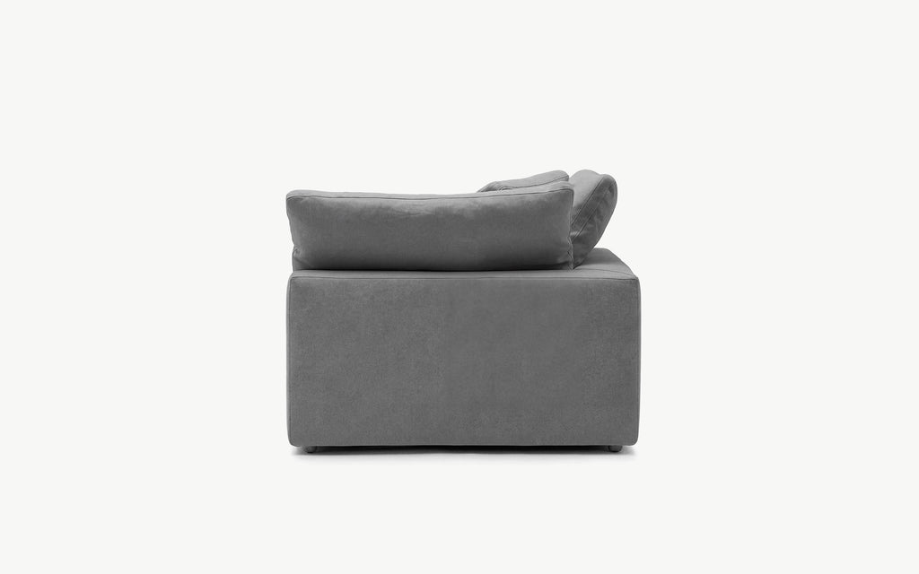 Cloud Couch Luxe Left Armrest Modular Seater | Gray